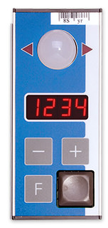 vertical pick-by-light module with four-digit quantity display