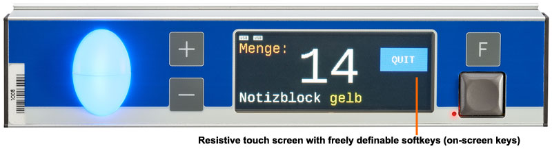 kbs zone display for pick-by-light systems