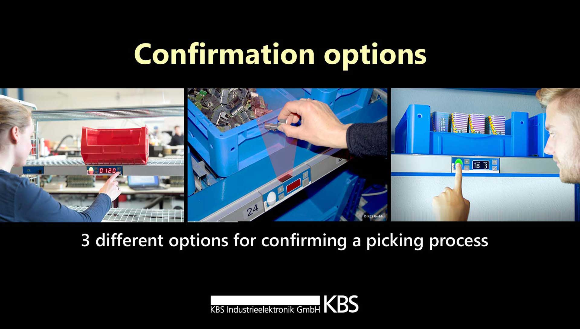 video 3 different options for confirming a picking process