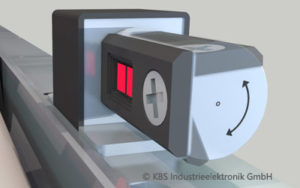 Grafische Darstellung des justierbaren TOF Sensor Moduls