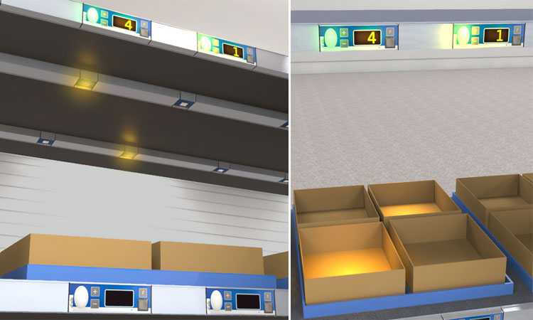 Pointer module PT-4 for single compartment illumination during order picking.